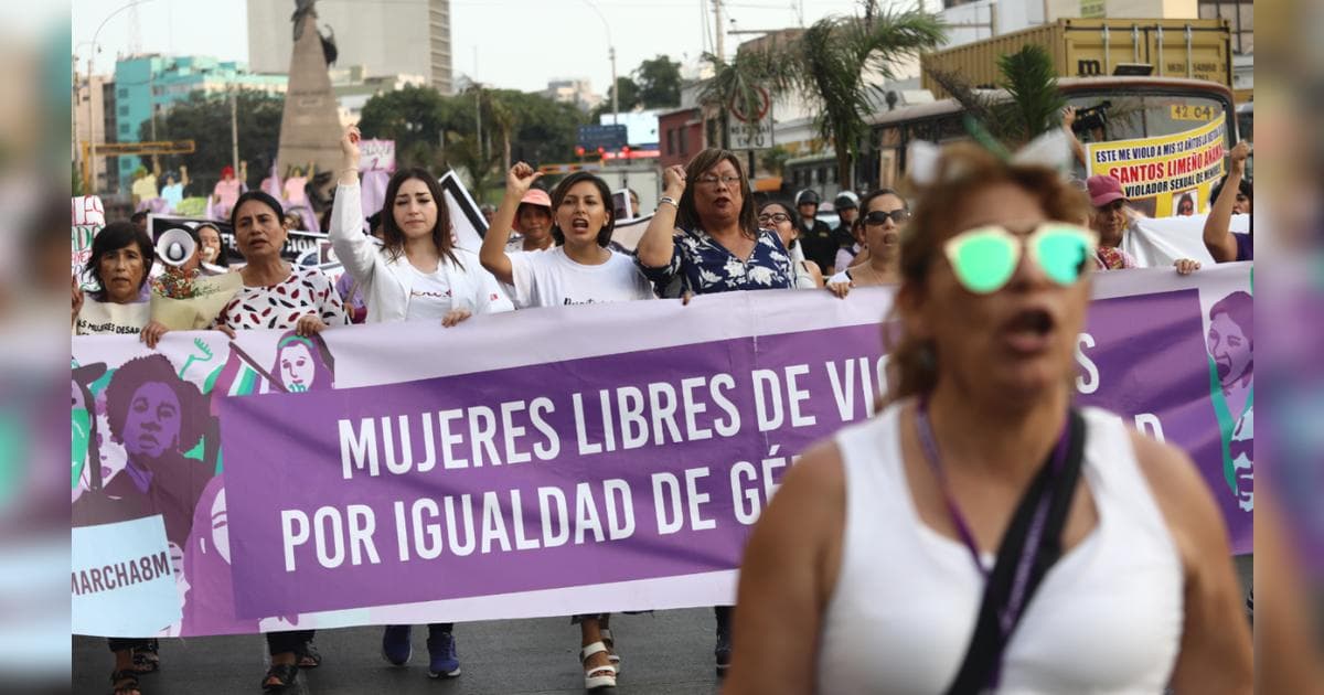 Marcha 8M en Lima: mujeres exigen justicia y derechos